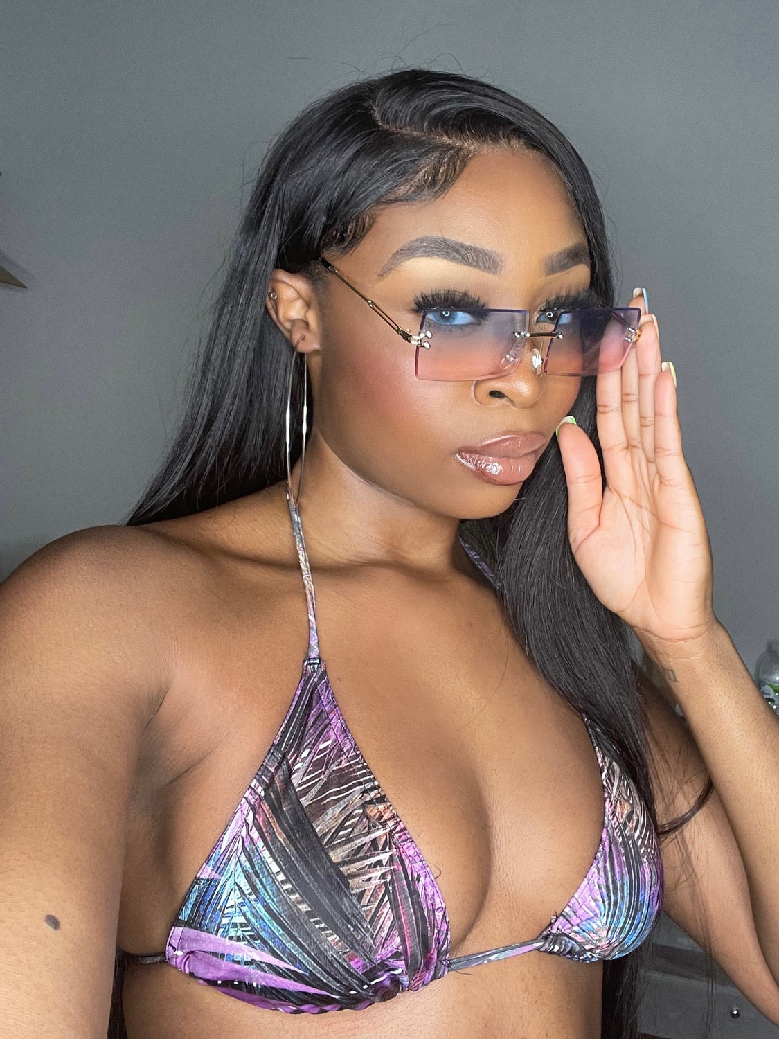 Purple Pink Vintage Frames