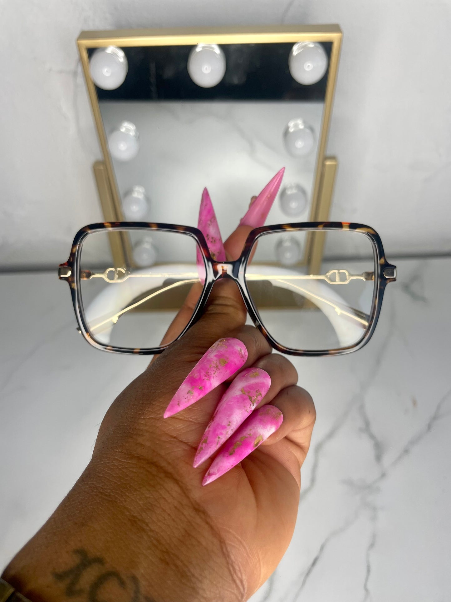 Leopard Oversized Frames